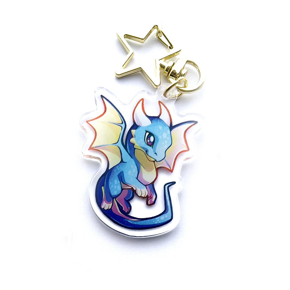 Blue Dragon Keyring Charm