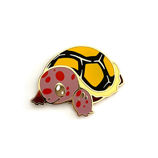 Cherry Head Tortoise Hard Enamel Pin