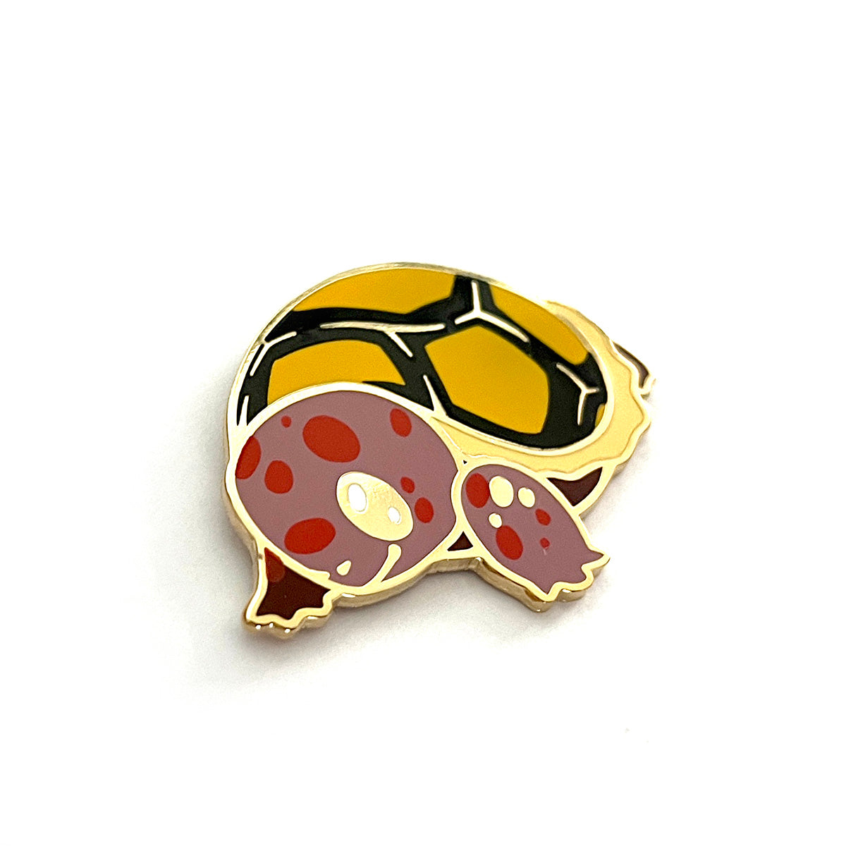 Cherry Head Tortoise Hard Enamel Pin