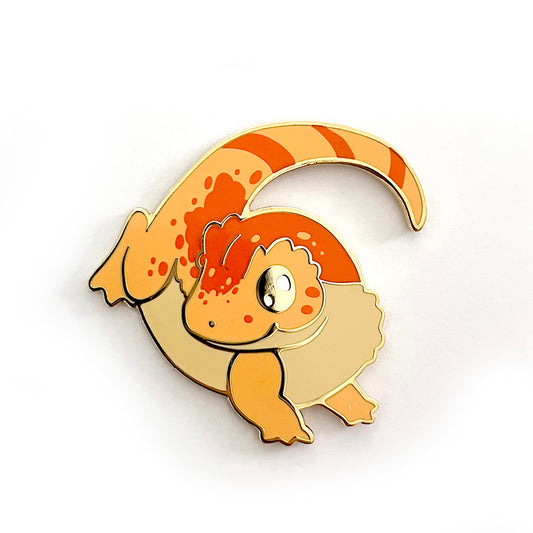 Crested Gecko Hard Enamel Pin