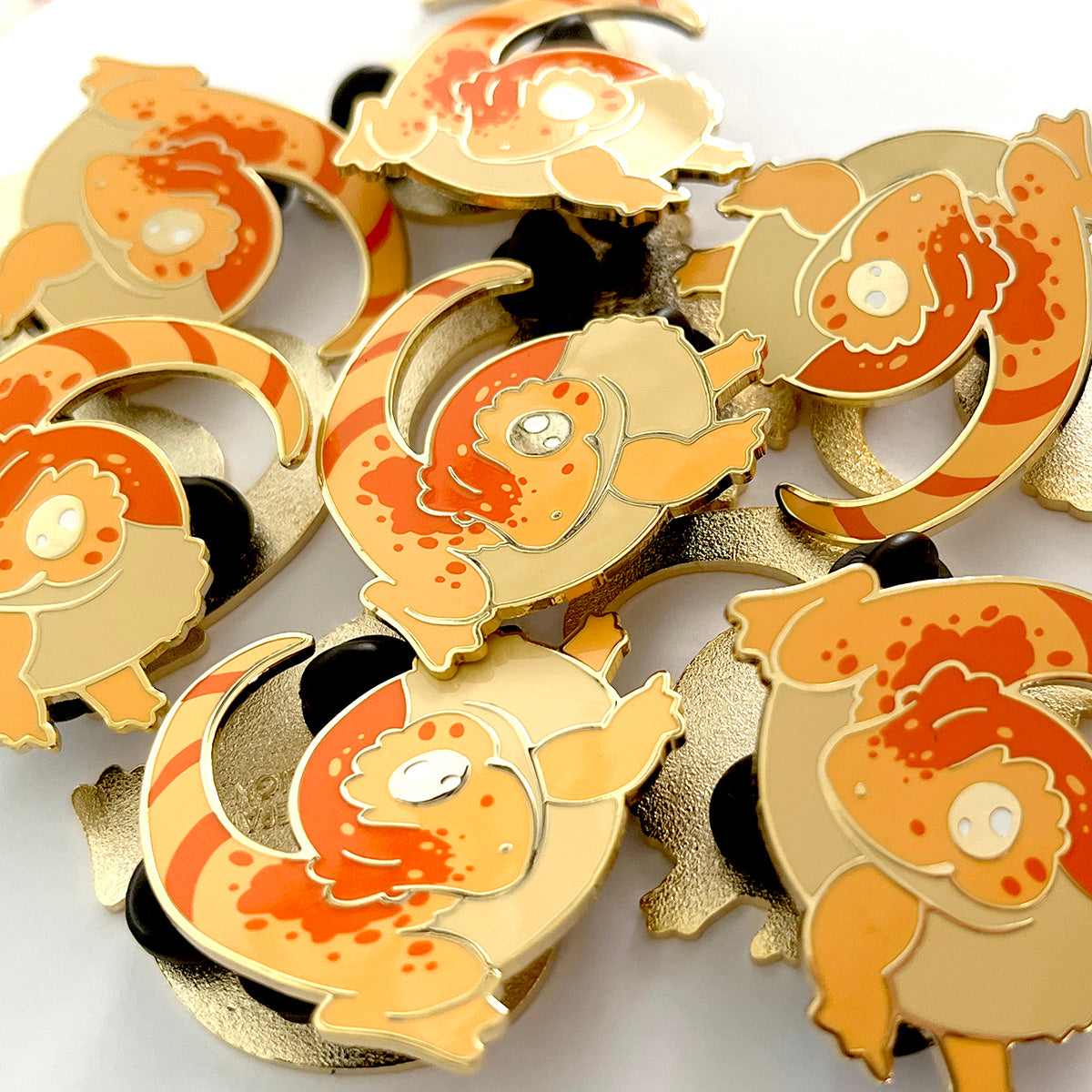 Crested Gecko Hard Enamel Pin