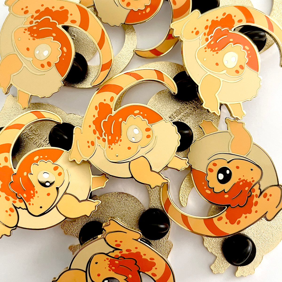 Crested Gecko Hard Enamel Pin