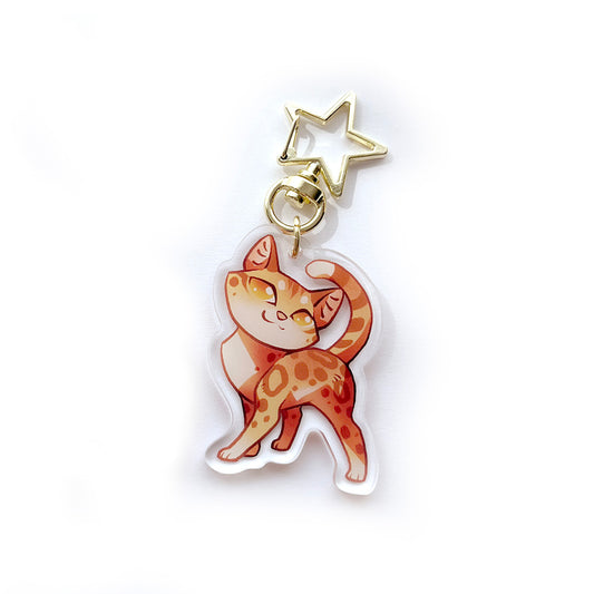 Leopardstar Warrior Cats Keychain Charm