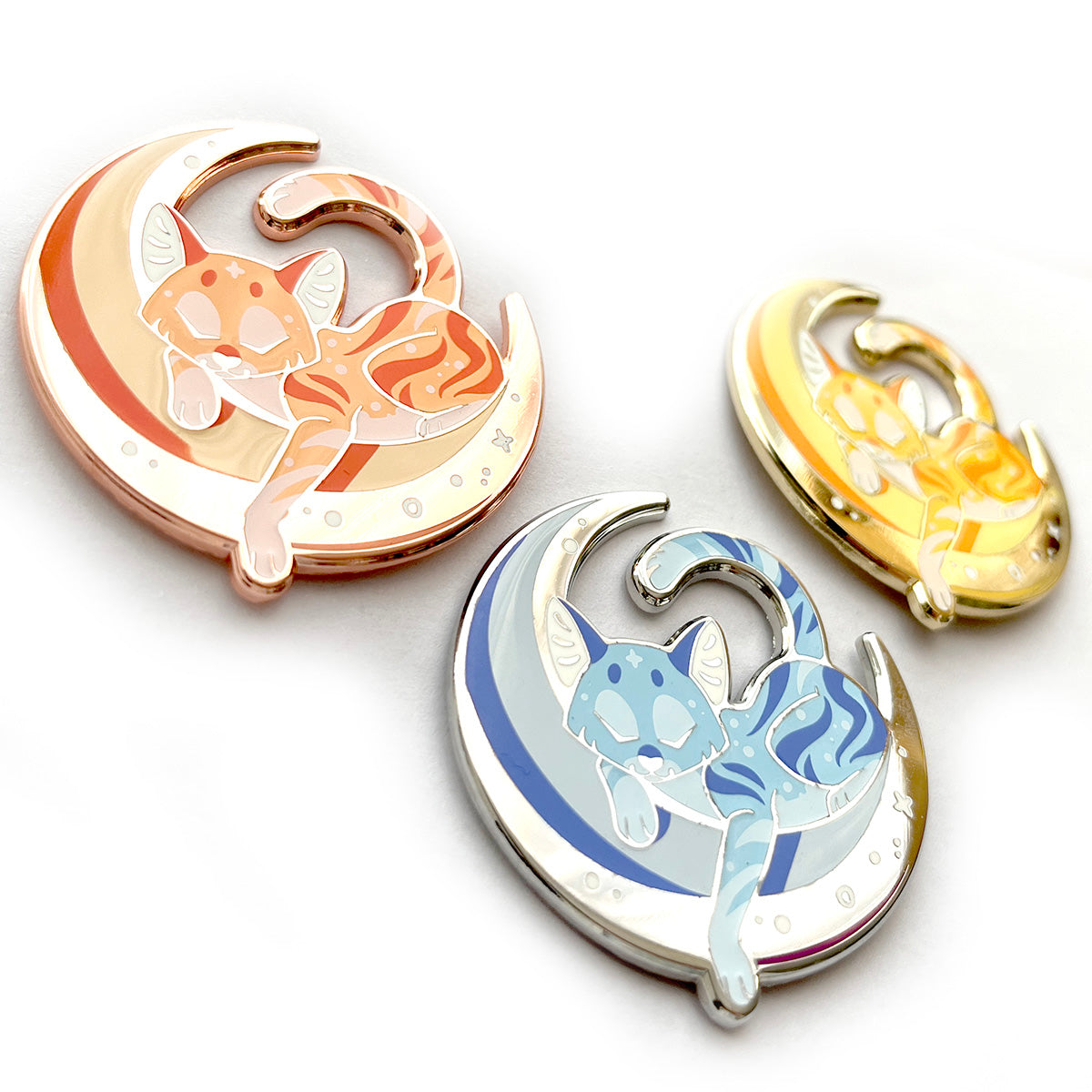 Harvest Moonlight Cat Enamel Pin