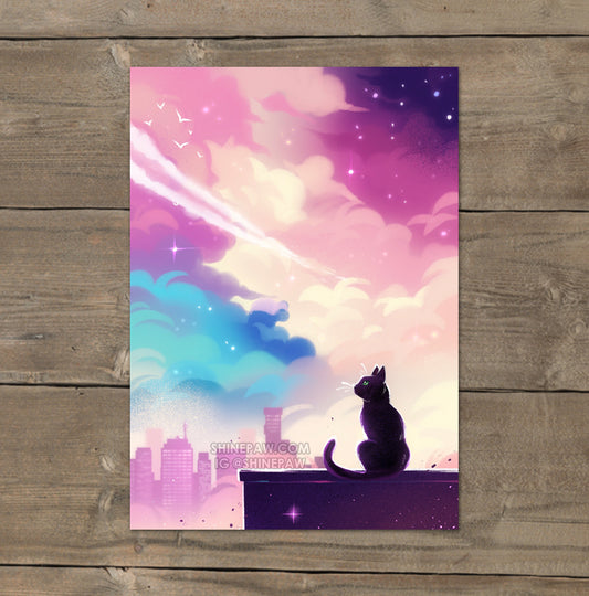 Cityscape - Cat Art Print