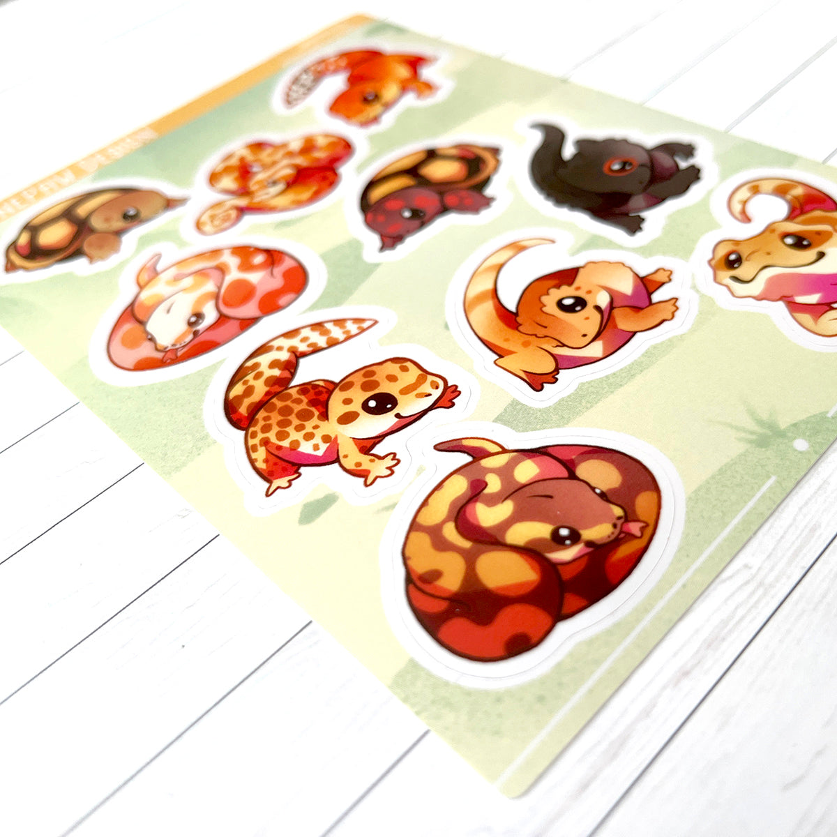 Reptiles Sticker Sheet