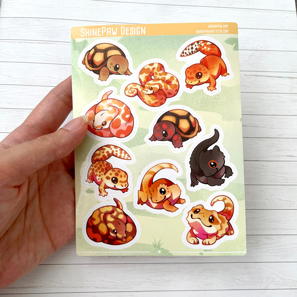 Reptiles Sticker Sheet