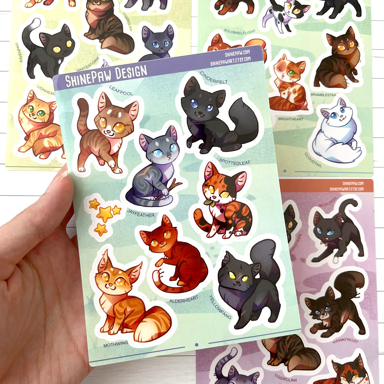 Warrior Cats Sticker Sheet - Thunder Clan 1