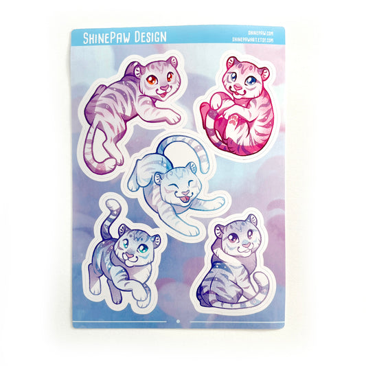 Stardust Tiger Sticker Sheet