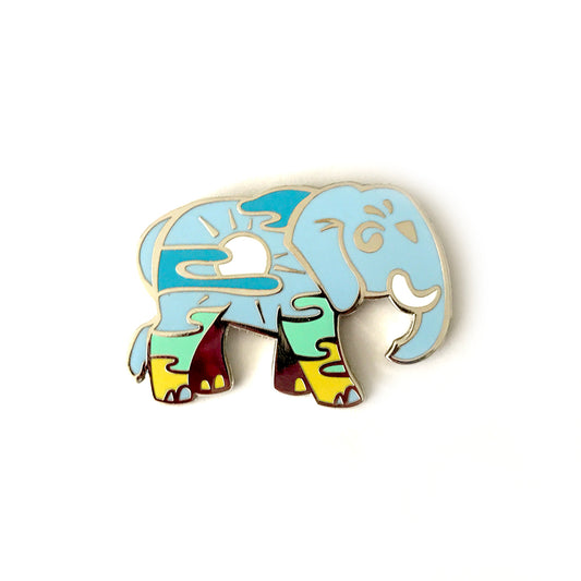 Afternoon Elephant Enamel Pin