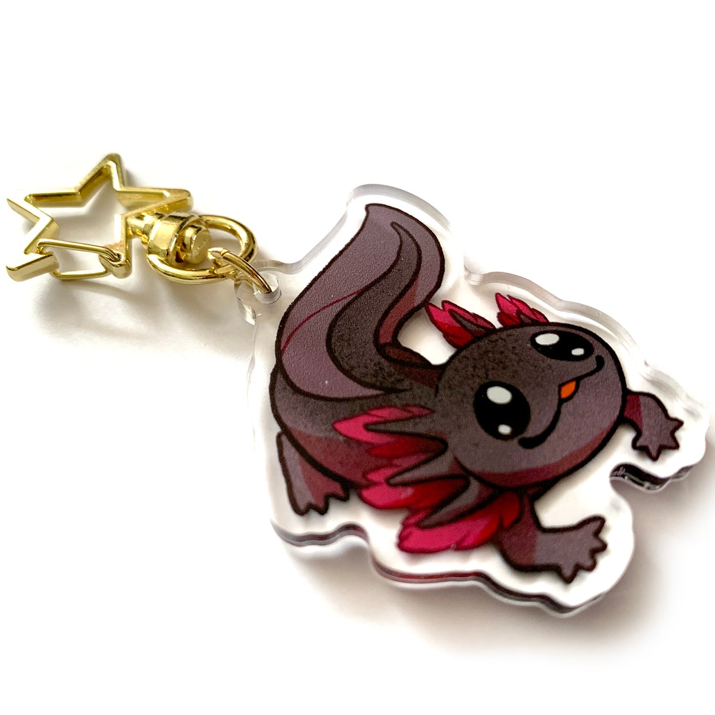 Axolotl Keychain Charm