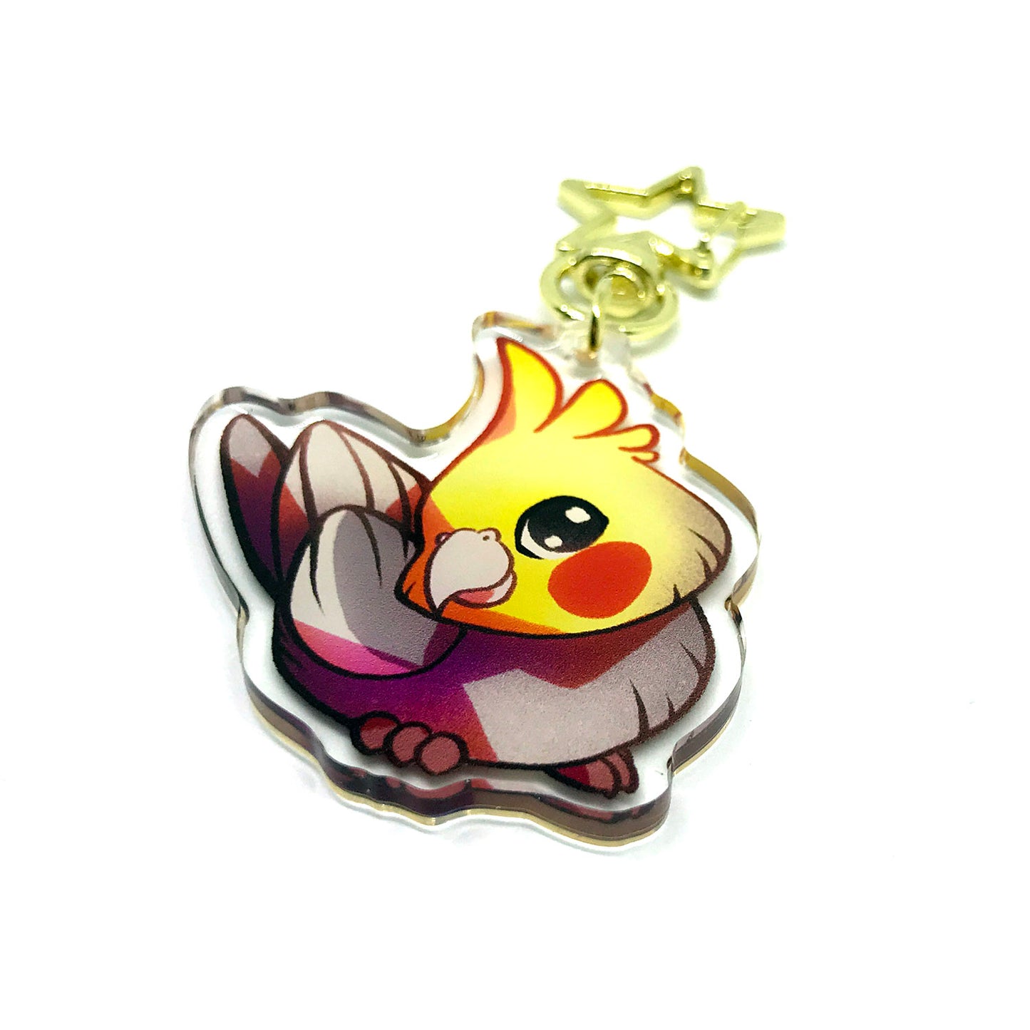 Cockatiel Keyring Charm