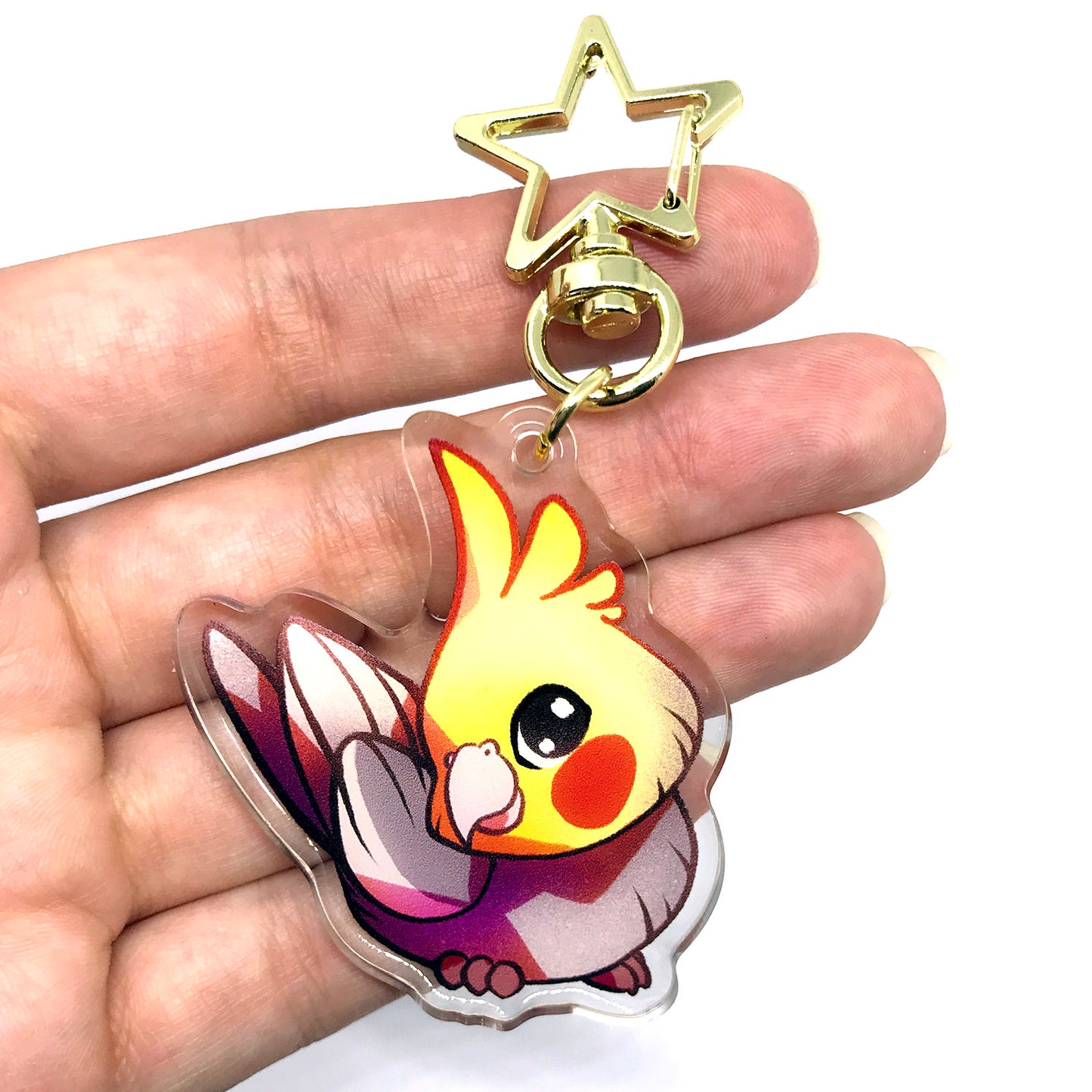 Cockatiel Keyring Charm