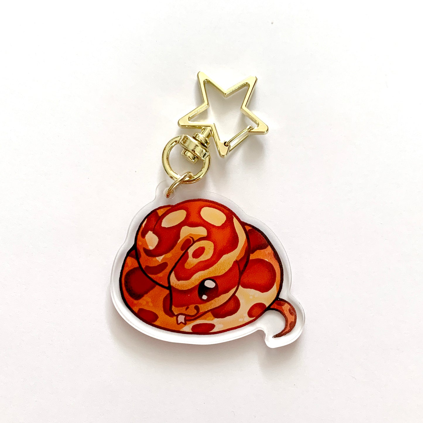 Corn Snake Keyring Charm