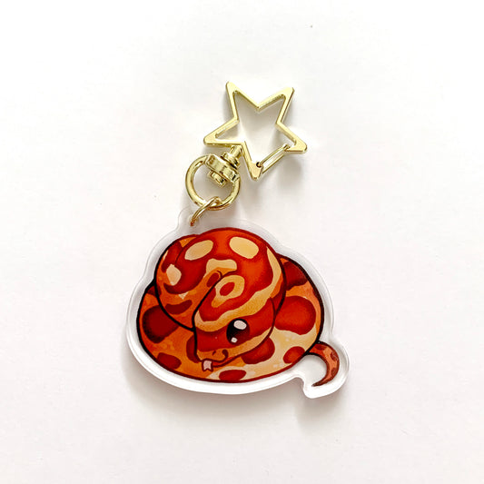 Corn Snake Keyring Charm