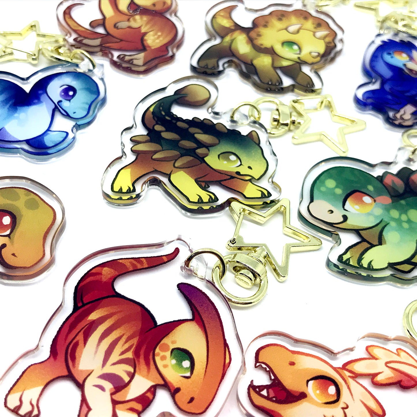 T-rex Keyring Charm