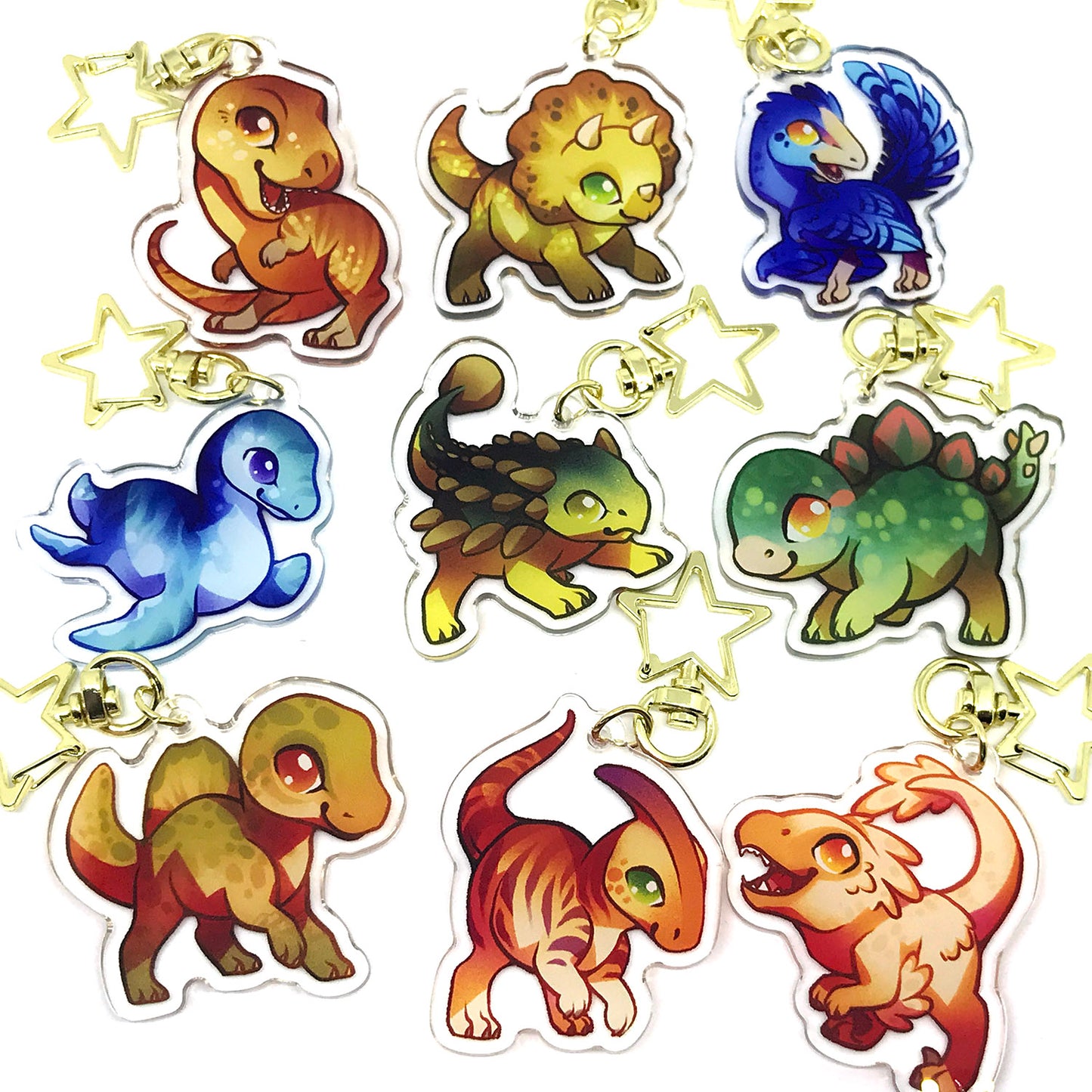 T-rex Keyring Charm