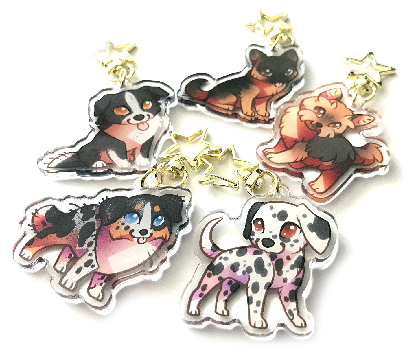Australian Shpeherd Dog Keychain