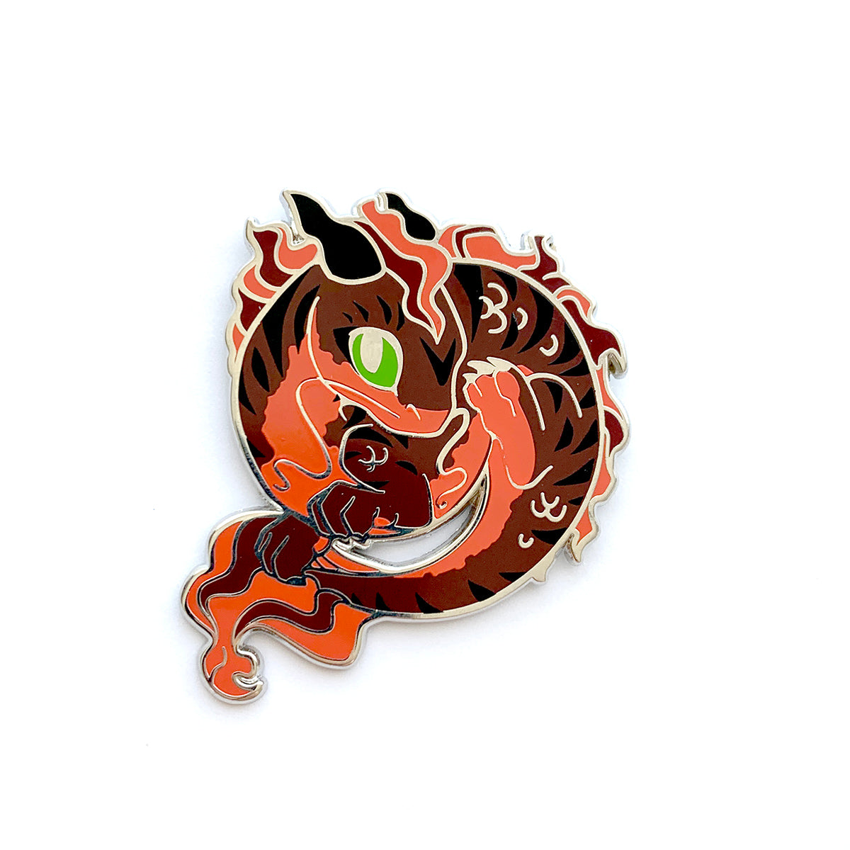 Black Dragon Enamel Pin