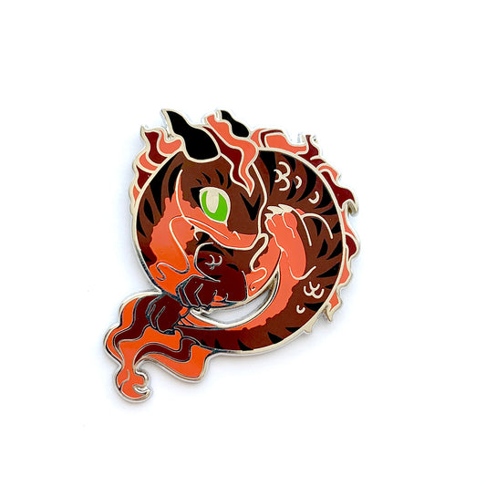 Black Dragon Enamel Pin