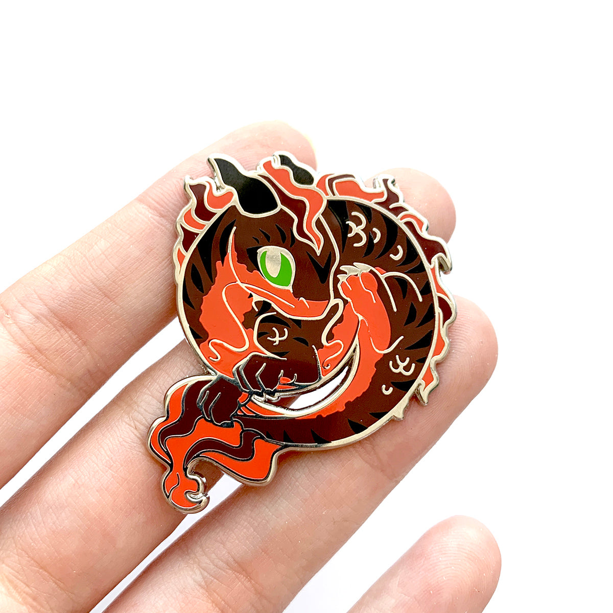 Black Dragon Enamel Pin