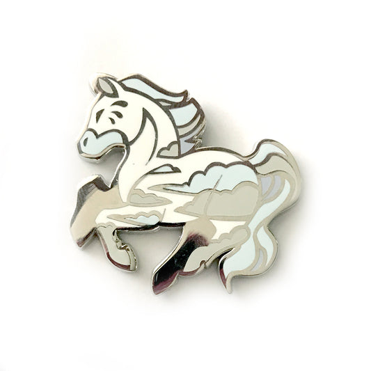 Icestorm Horse Enamel Pin