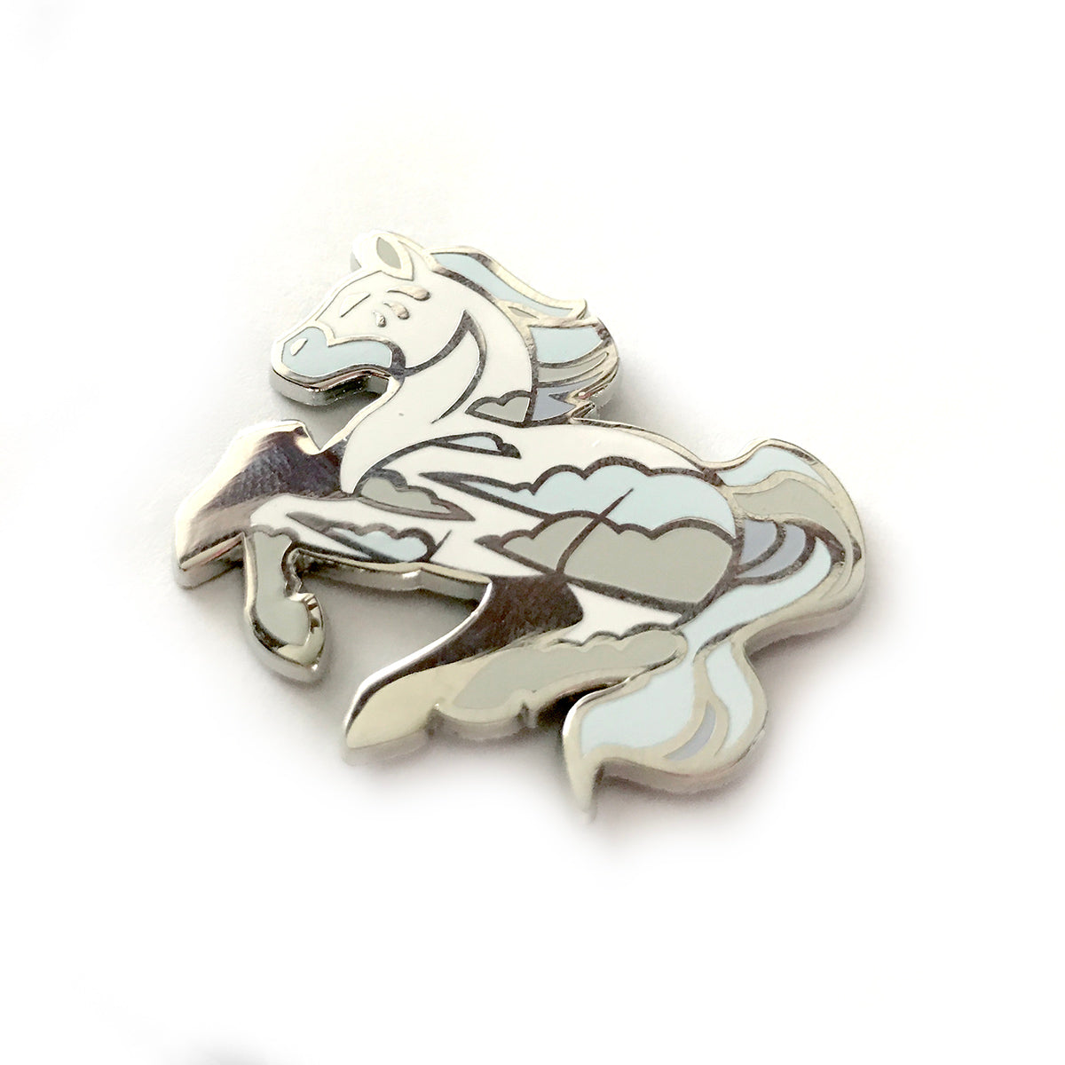 Icestorm Horse Enamel Pin