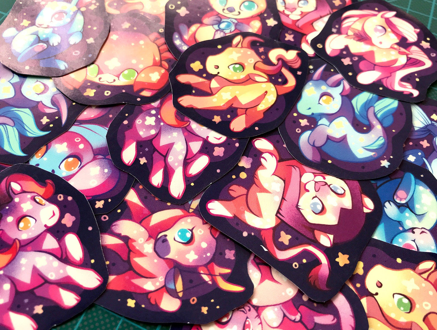 Cute Western Zodiac Animal Sticker Set