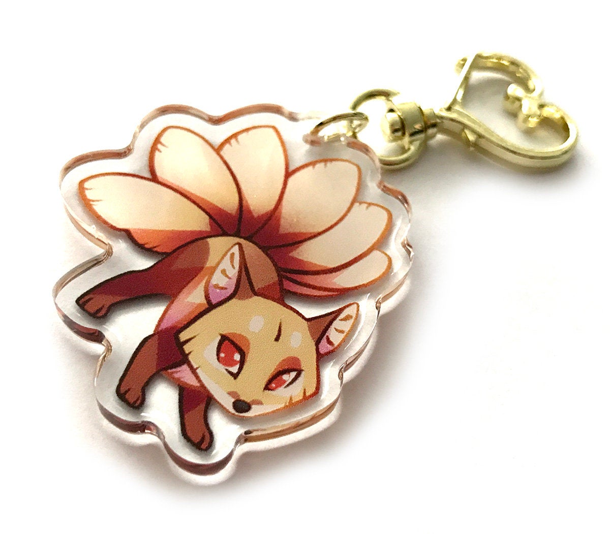 Kitsune Fox Keyring Charm