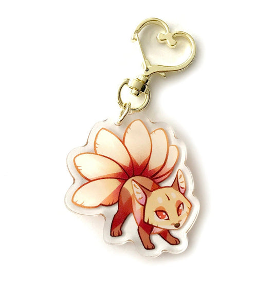 Kitsune Fox Keyring Charm