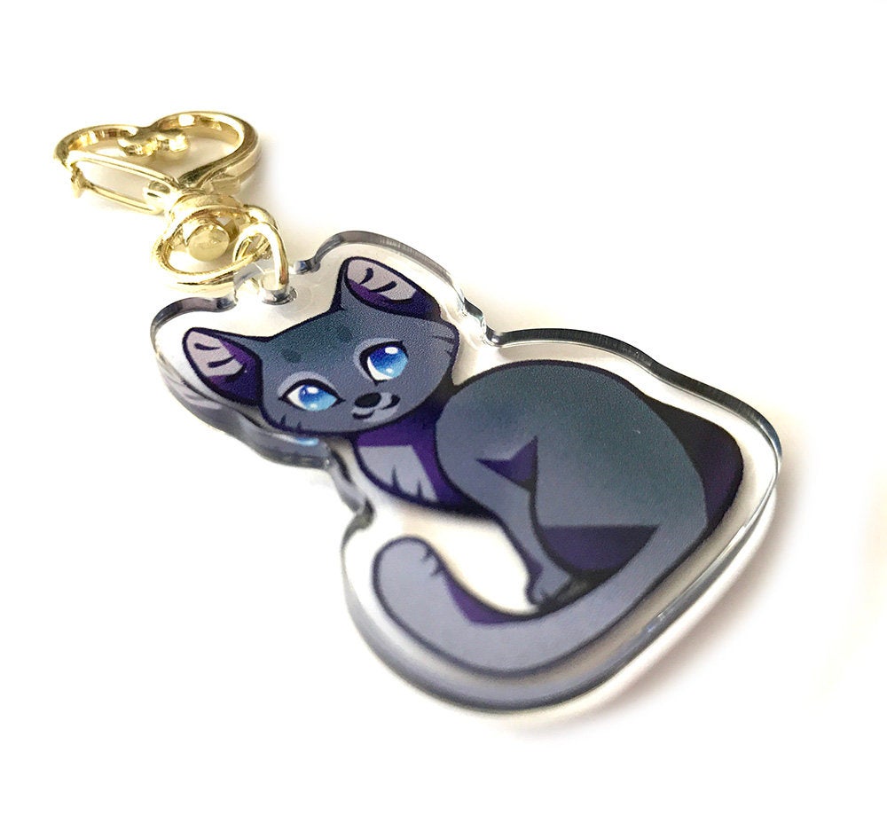 Bluestar Warrior Cats Keyring Charm