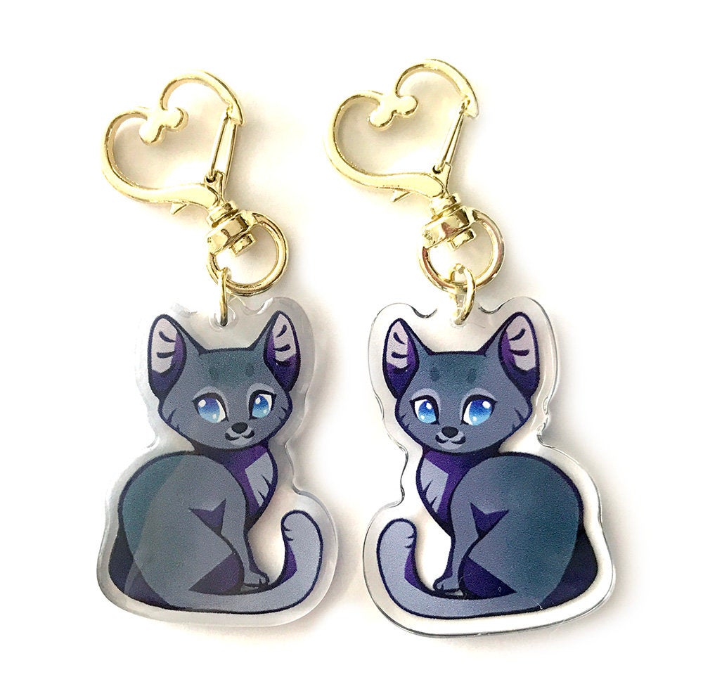 Bluestar Warrior Cats Keyring Charm