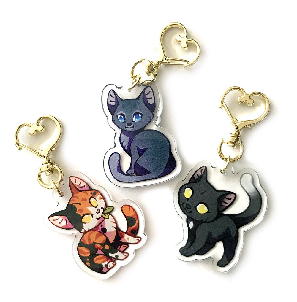 Bluestar Warrior Cats Keyring Charm