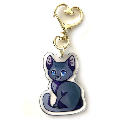 Bluestar Warrior Cats Keyring Charm