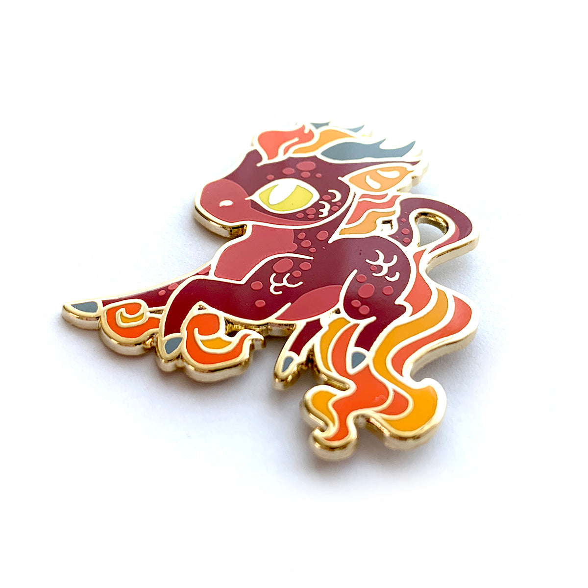 Red Kirin Enamel Pin