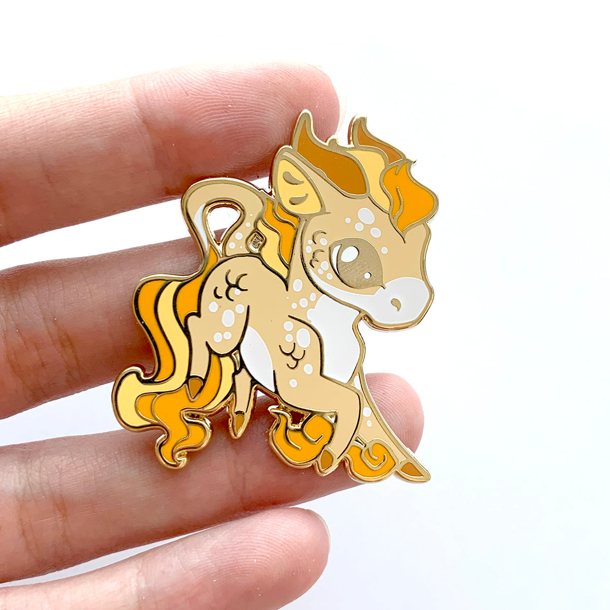 Yellow Kirin Enamel Pin