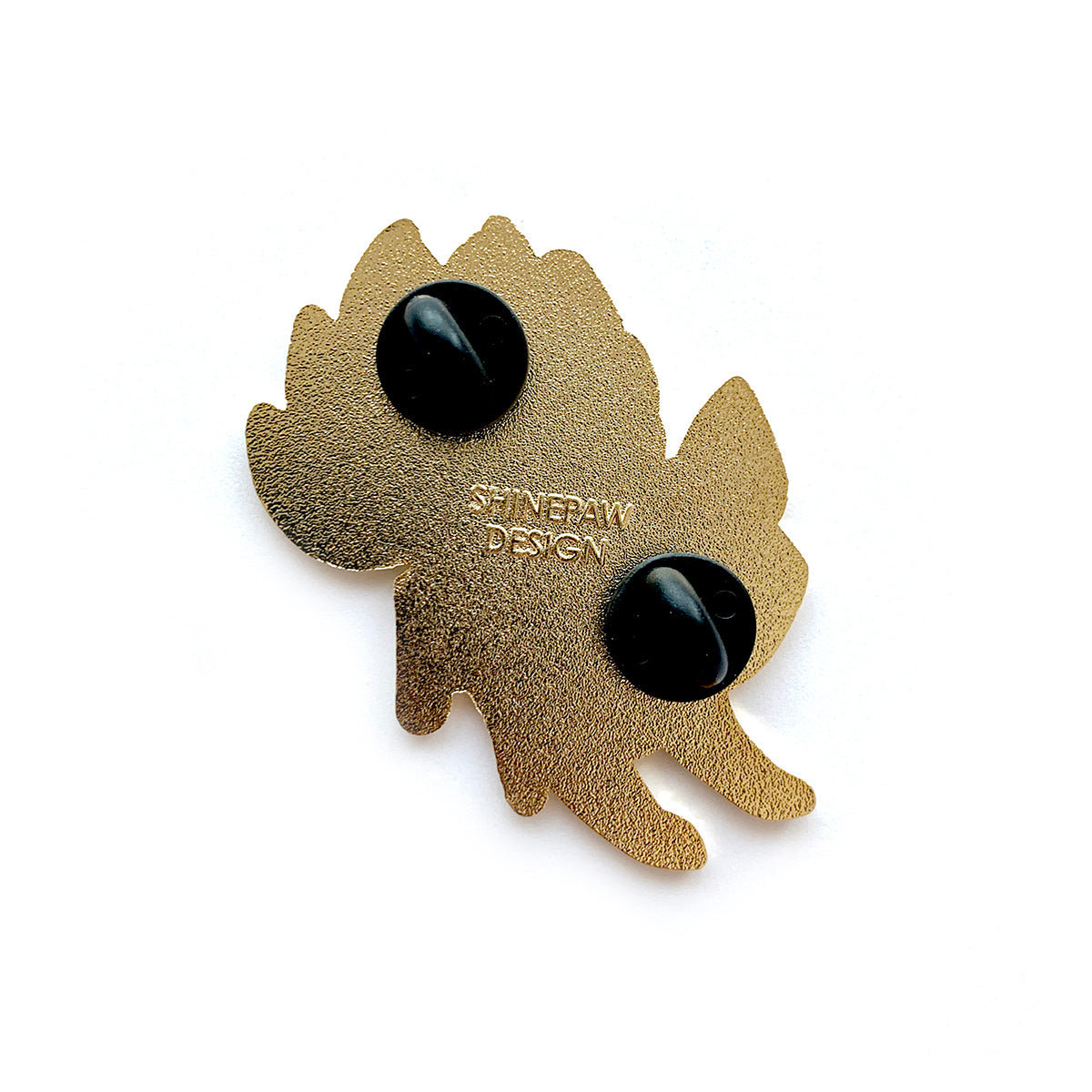 Orange Kitsune Enamel Pin