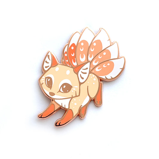 Pink Kitsune Enamel Pin