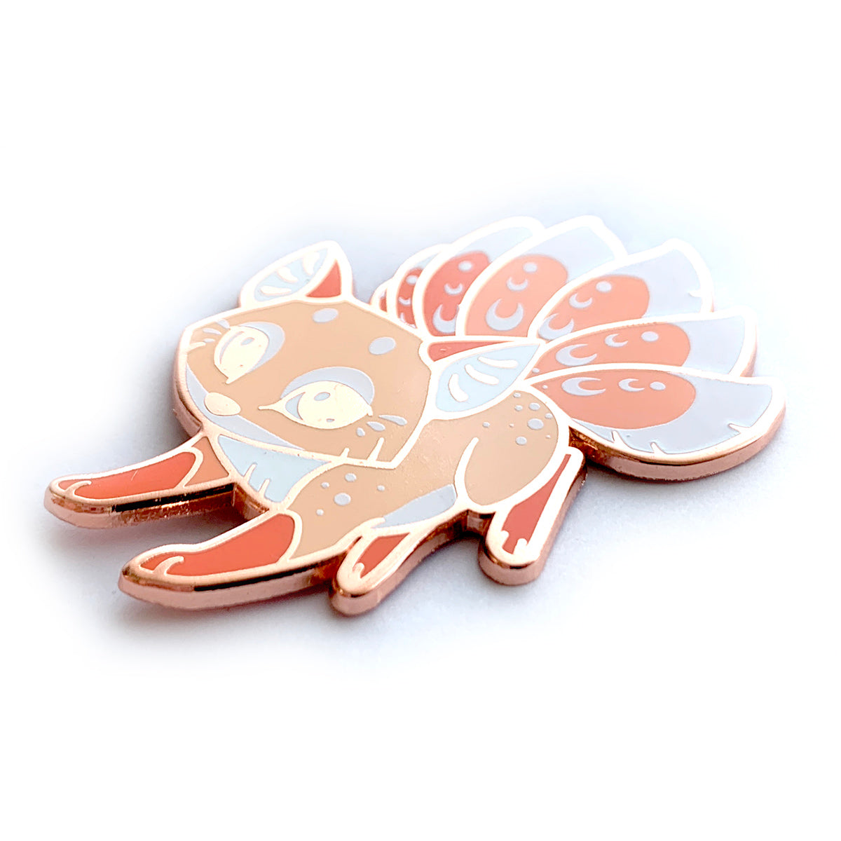 Pink Kitsune Enamel Pin