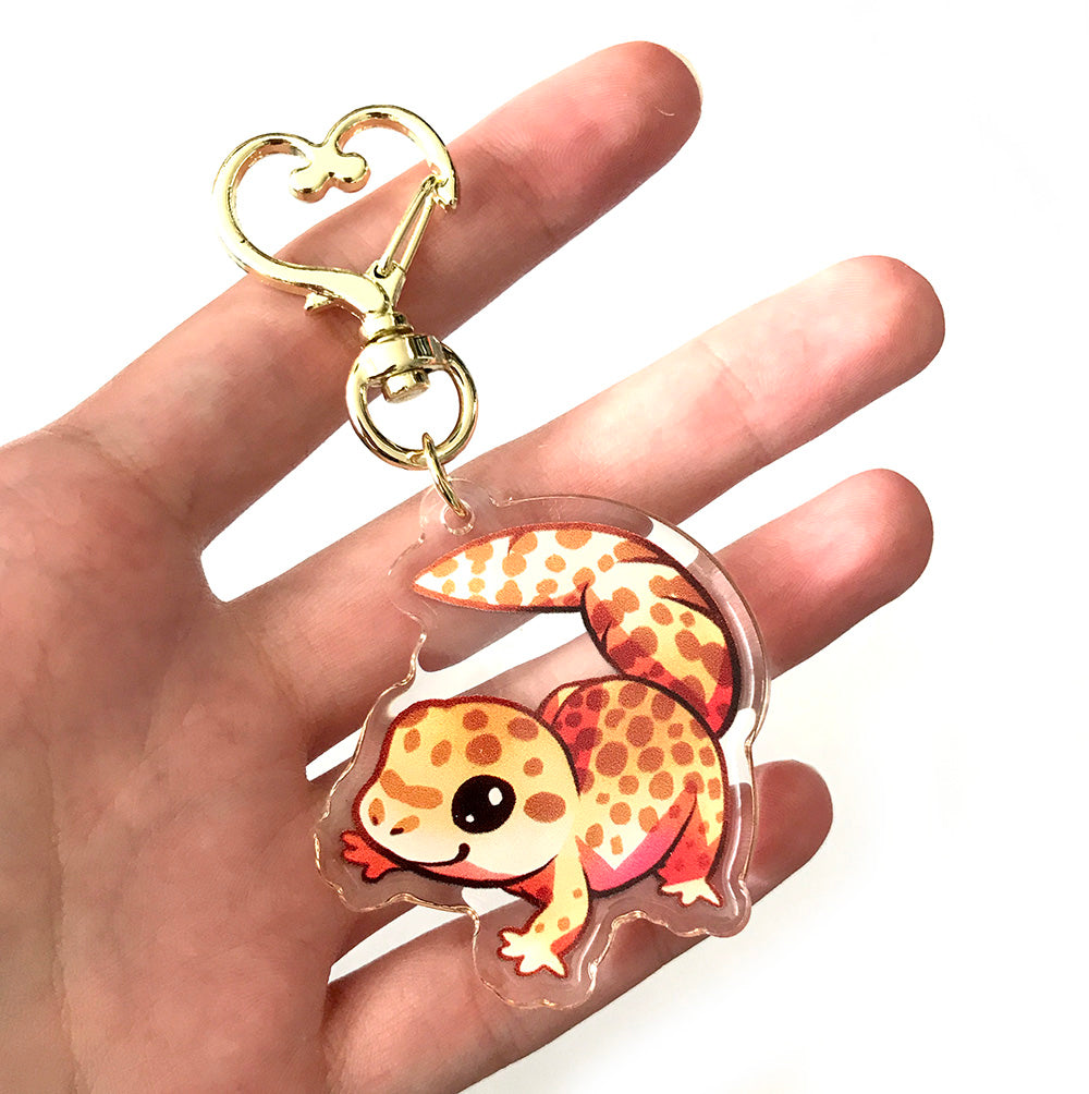 Leopard Gecko Keyring Charm