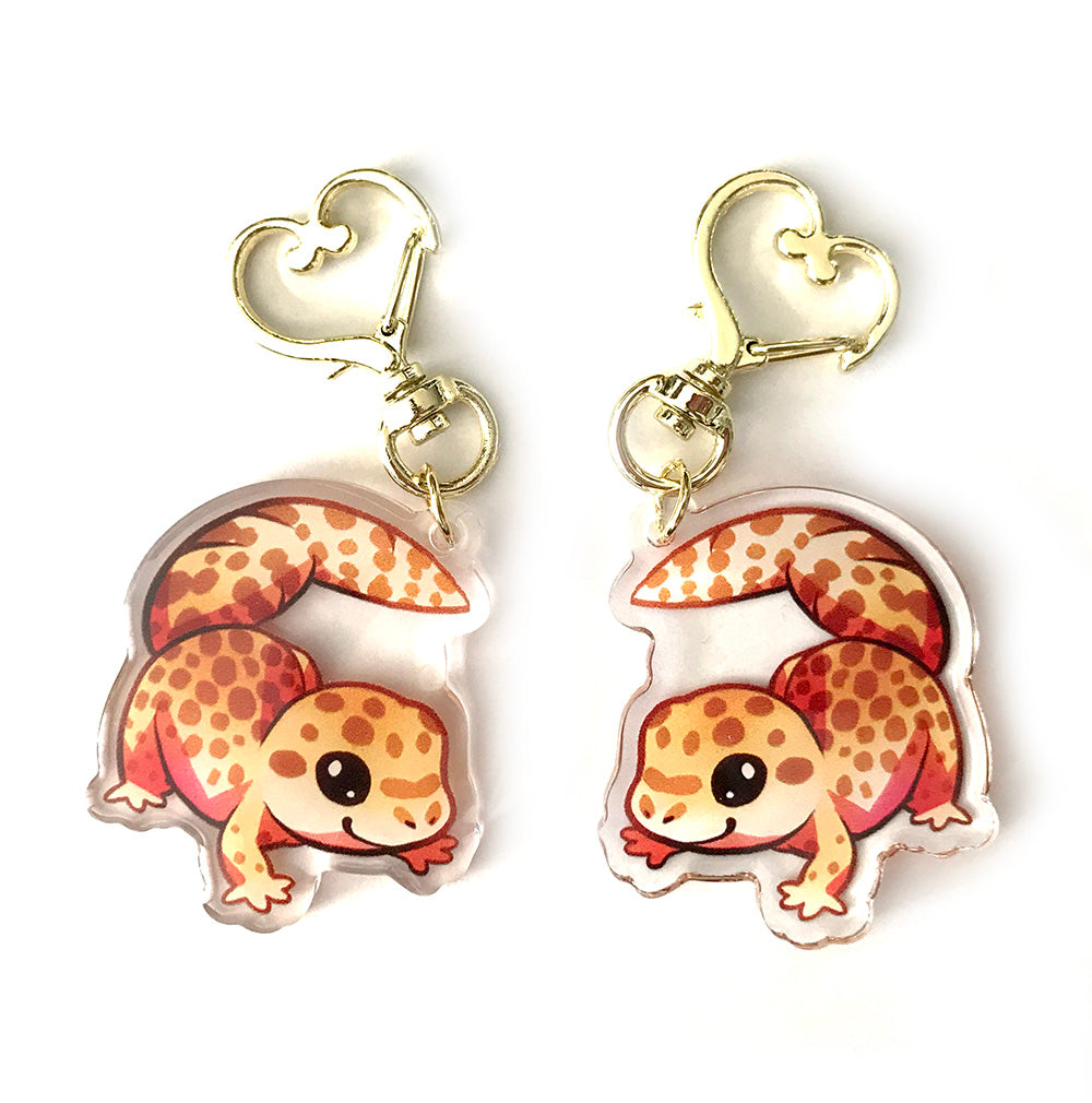 Leopard Gecko Keyring Charm