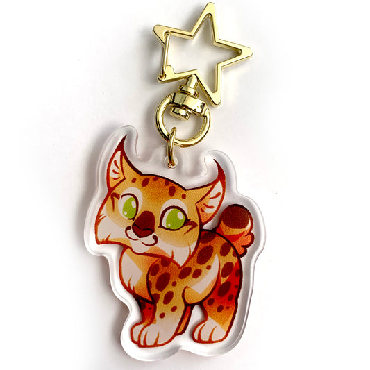 Lynx Keyring Charm