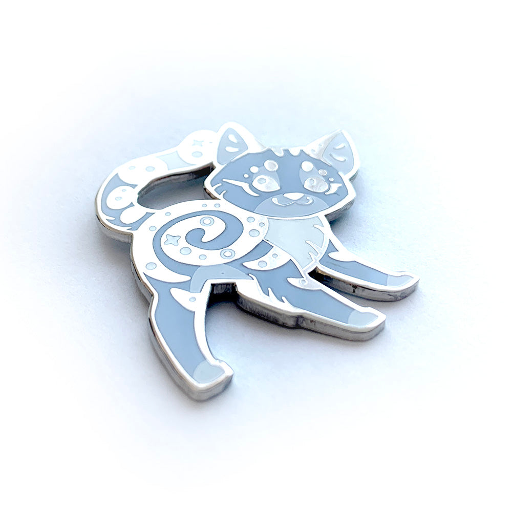 Marbled Cat Enamel Pin