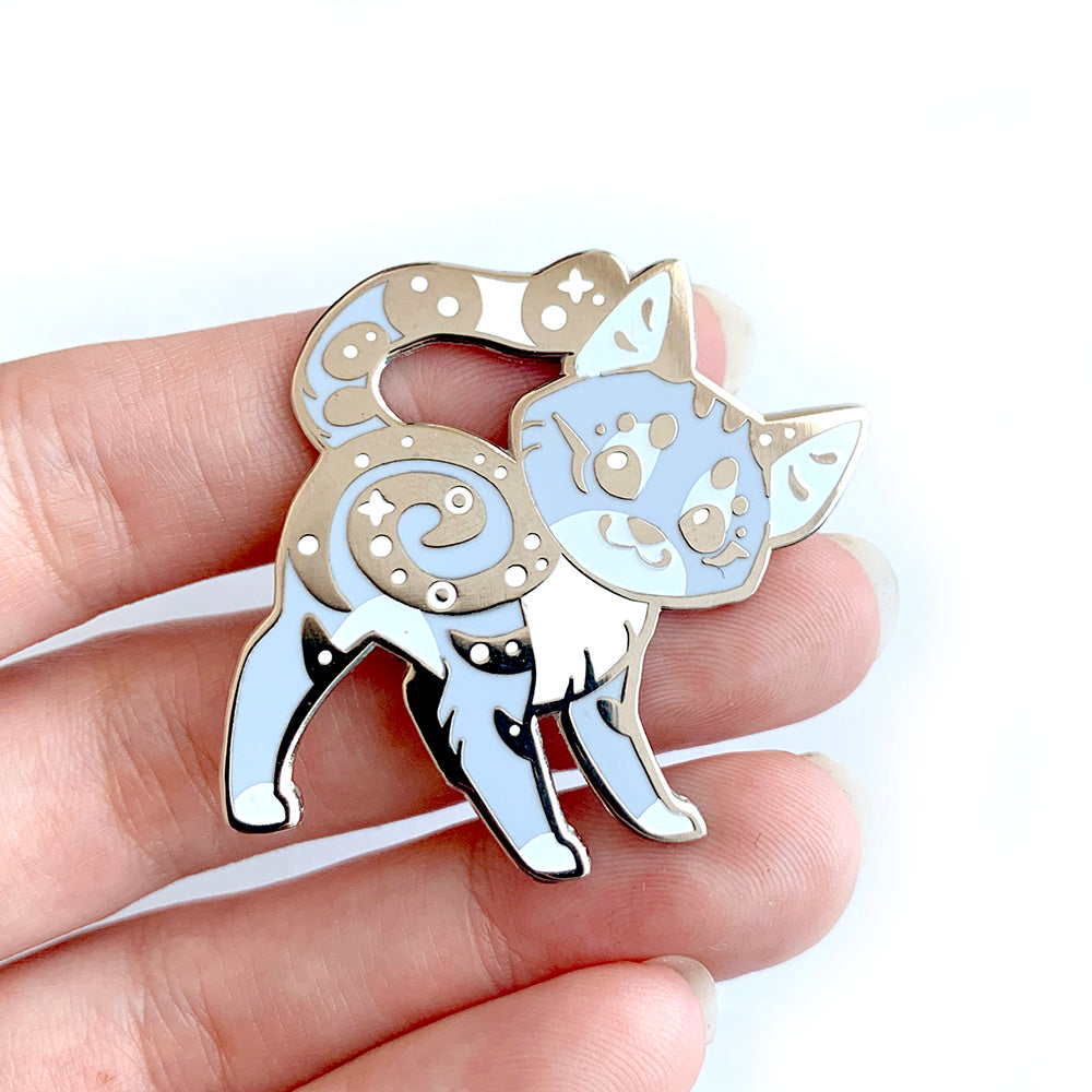 Marbled Cat Enamel Pin