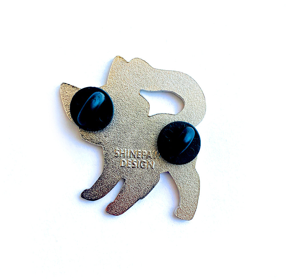Marbled Cat Enamel Pin
