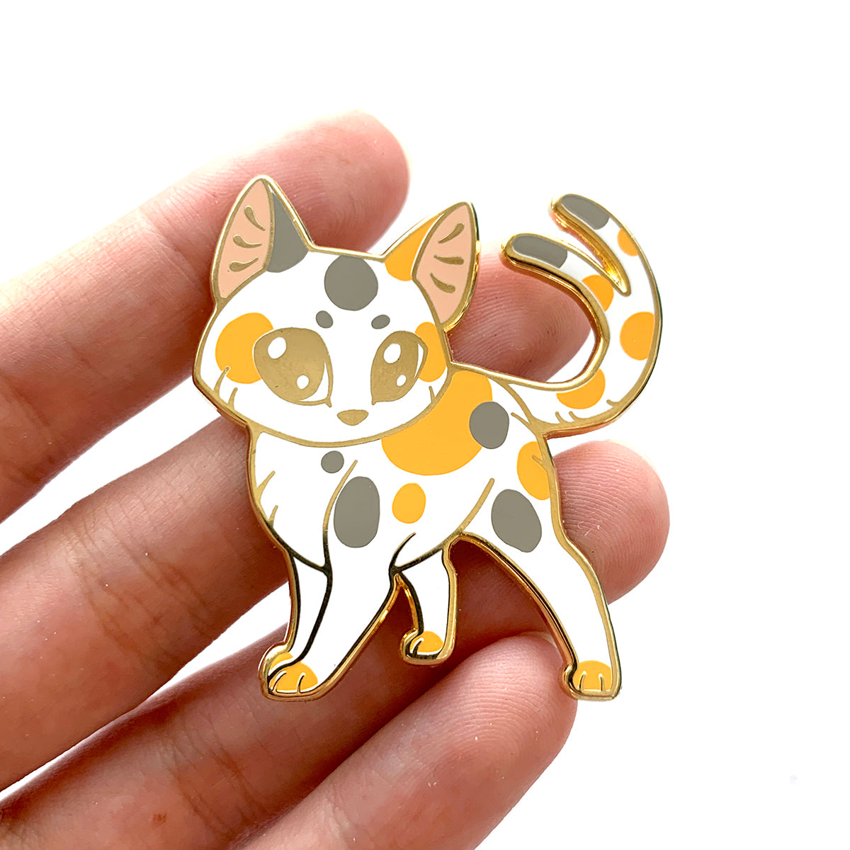 Calico Nekomata Enamel Pin