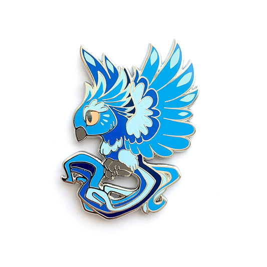 Blue Phoenix Enamel Pin