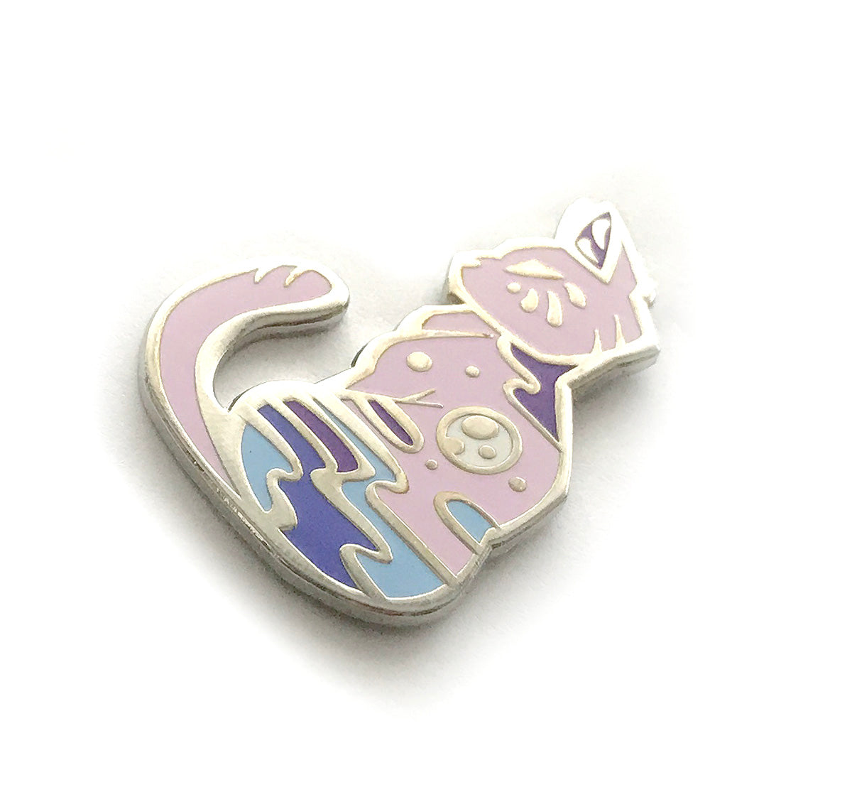 Purple Moon Cat Enamel Pin