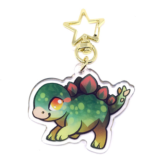 Stegosaurus Keyring Charm