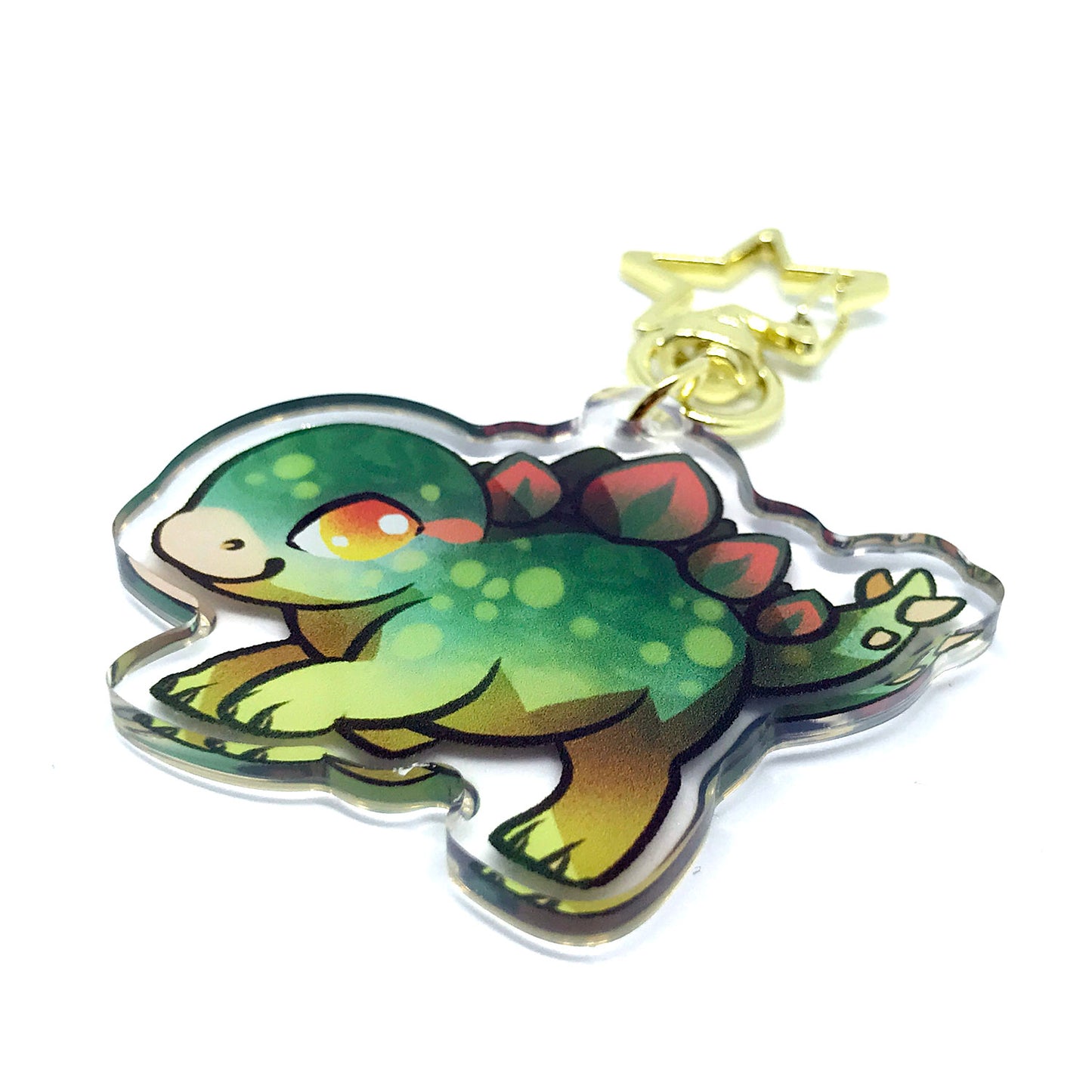 Stegosaurus Keyring Charm